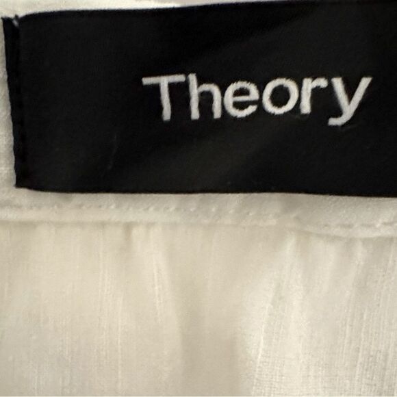 Theory Shrunken Jean Jacket in Optic White Size S - Picture 7 of 9